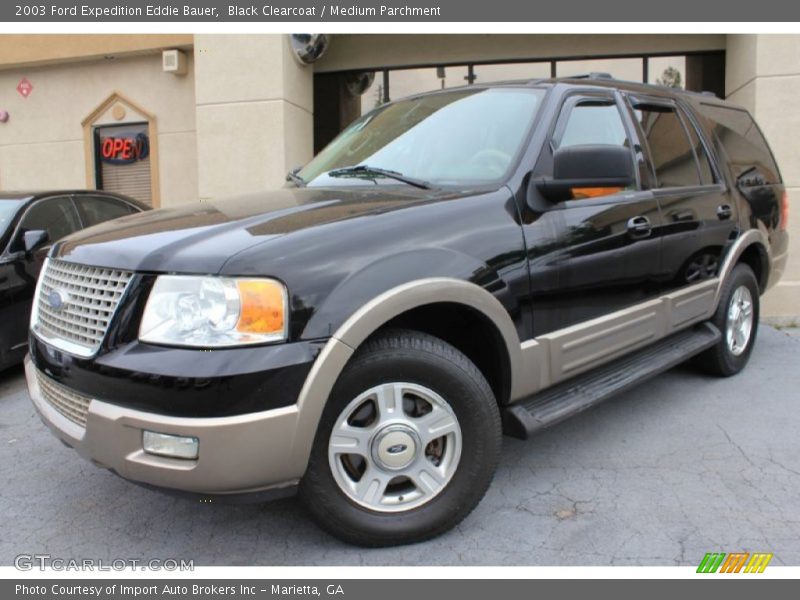 Black Clearcoat / Medium Parchment 2003 Ford Expedition Eddie Bauer