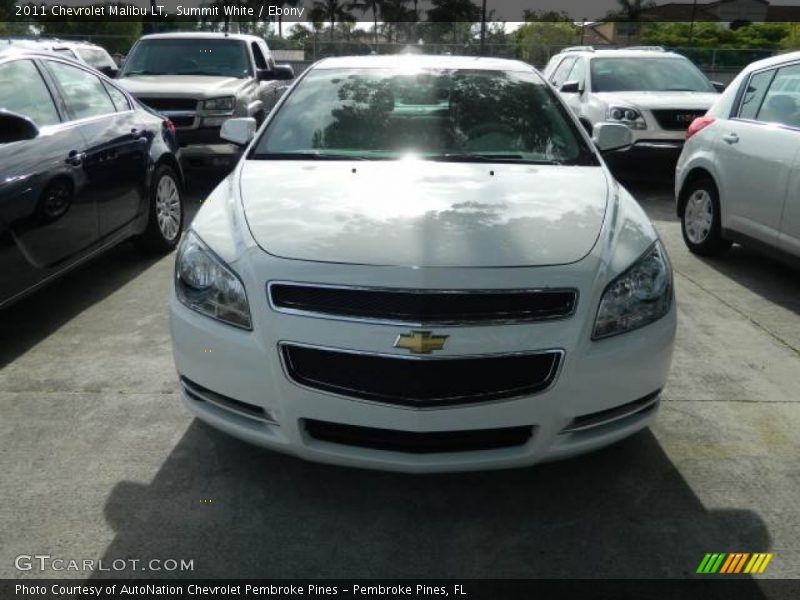 Summit White / Ebony 2011 Chevrolet Malibu LT
