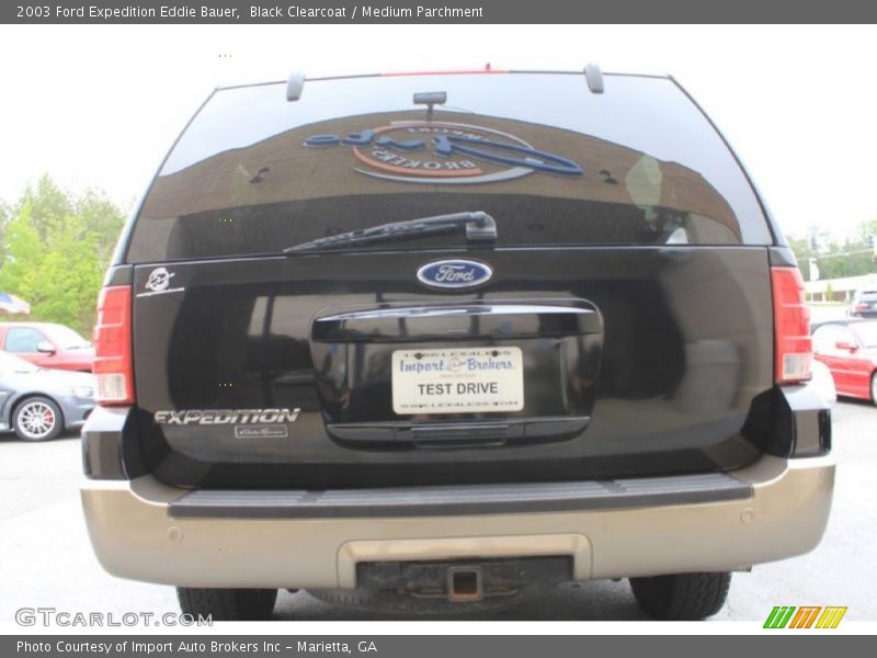 Black Clearcoat / Medium Parchment 2003 Ford Expedition Eddie Bauer