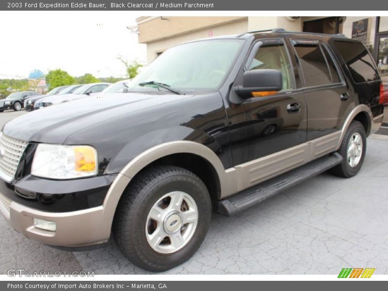 Black Clearcoat / Medium Parchment 2003 Ford Expedition Eddie Bauer