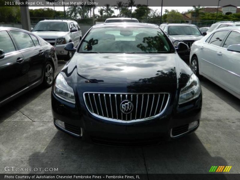 Majestic Blue Metallic / Ebony 2011 Buick Regal CXL