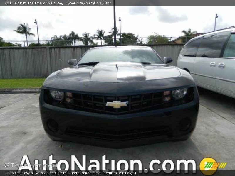 Cyber Gray Metallic / Black 2011 Chevrolet Camaro LS Coupe