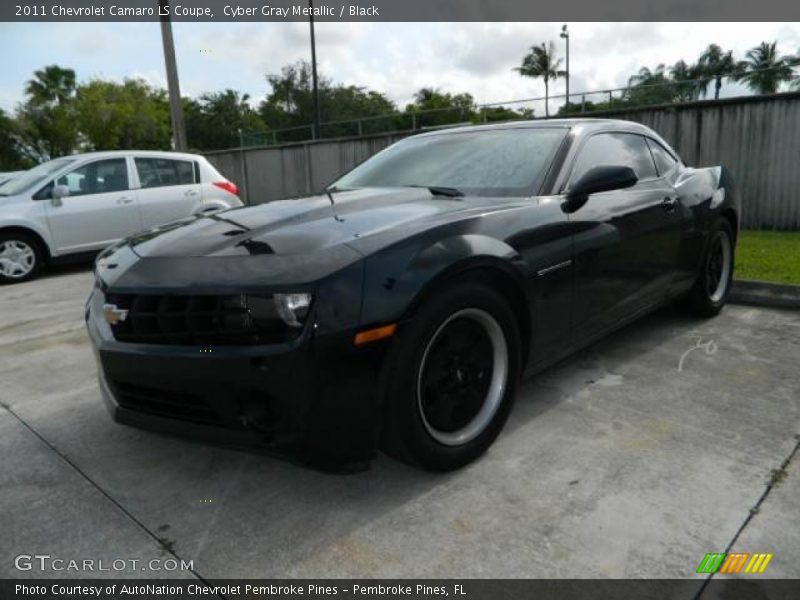 Cyber Gray Metallic / Black 2011 Chevrolet Camaro LS Coupe