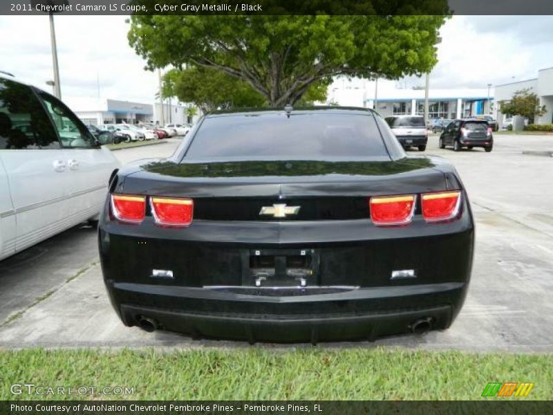 Cyber Gray Metallic / Black 2011 Chevrolet Camaro LS Coupe