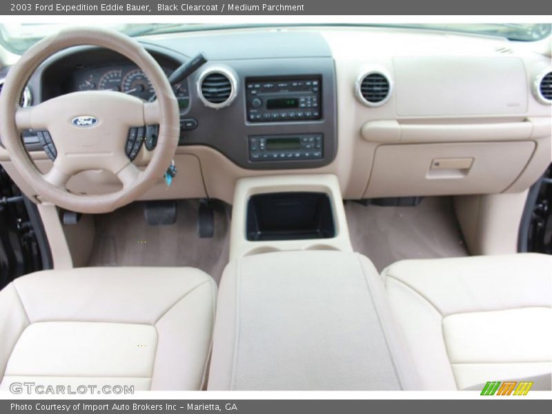 Black Clearcoat / Medium Parchment 2003 Ford Expedition Eddie Bauer