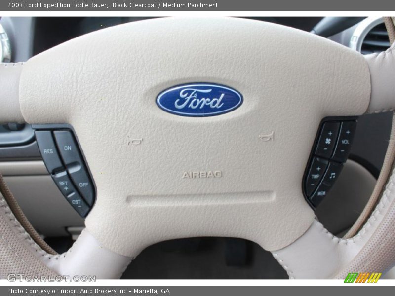 Black Clearcoat / Medium Parchment 2003 Ford Expedition Eddie Bauer