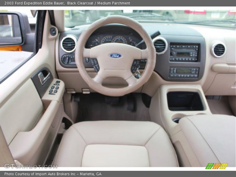 Black Clearcoat / Medium Parchment 2003 Ford Expedition Eddie Bauer