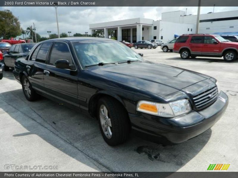Black / Dark Charcoal 2003 Ford Crown Victoria LX
