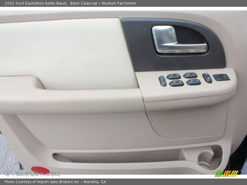 Black Clearcoat / Medium Parchment 2003 Ford Expedition Eddie Bauer
