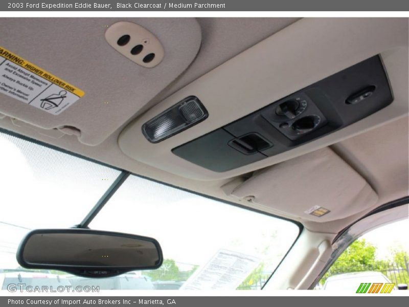 Black Clearcoat / Medium Parchment 2003 Ford Expedition Eddie Bauer