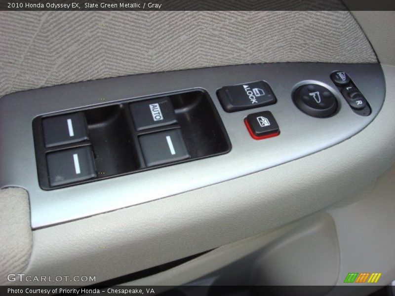 Slate Green Metallic / Gray 2010 Honda Odyssey EX