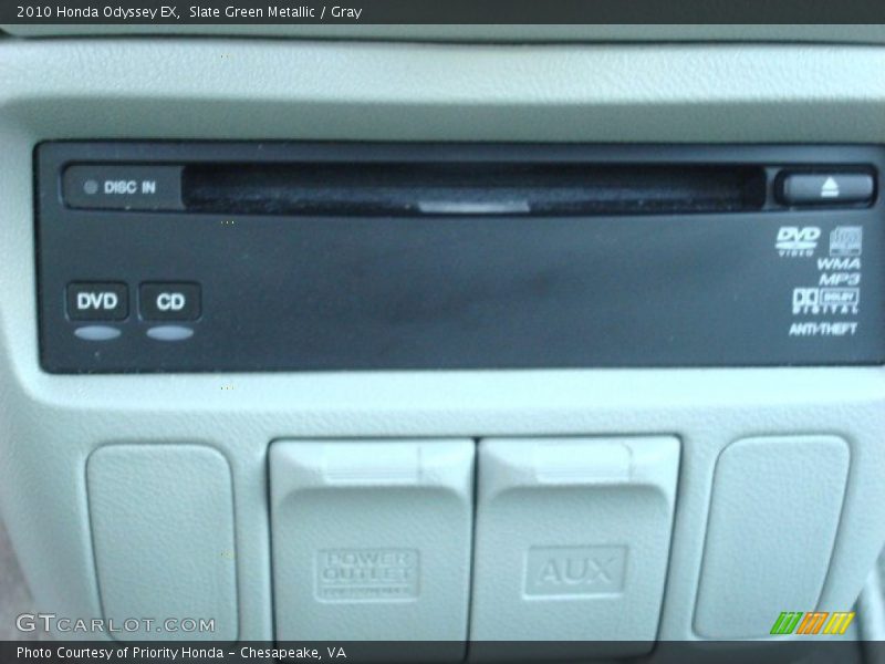 Slate Green Metallic / Gray 2010 Honda Odyssey EX