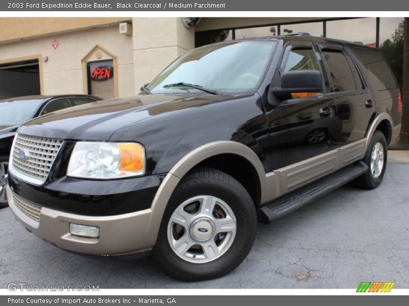 Black Clearcoat / Medium Parchment 2003 Ford Expedition Eddie Bauer