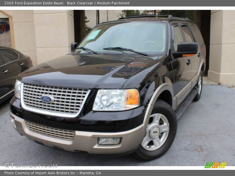 Black Clearcoat / Medium Parchment 2003 Ford Expedition Eddie Bauer
