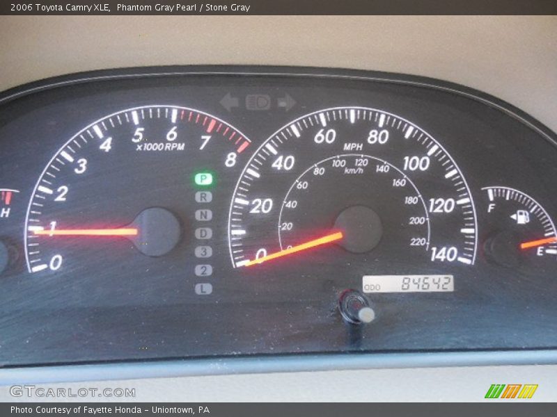 Phantom Gray Pearl / Stone Gray 2006 Toyota Camry XLE