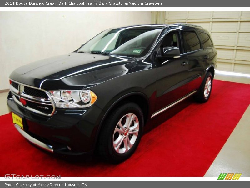 Dark Charcoal Pearl / Dark Graystone/Medium Graystone 2011 Dodge Durango Crew