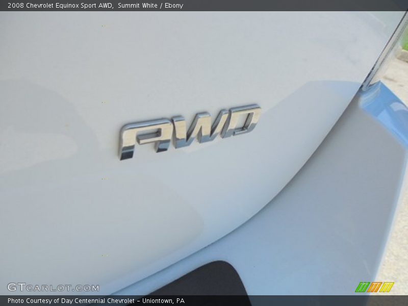 Summit White / Ebony 2008 Chevrolet Equinox Sport AWD