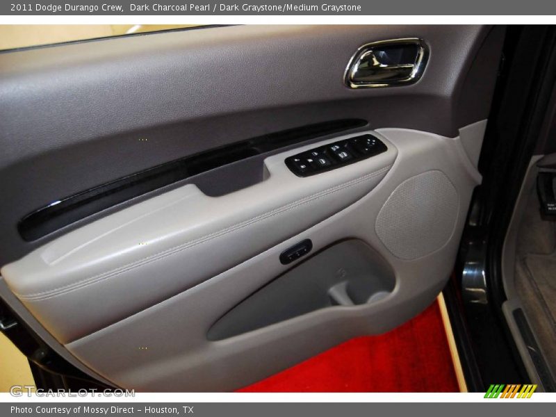 Dark Charcoal Pearl / Dark Graystone/Medium Graystone 2011 Dodge Durango Crew