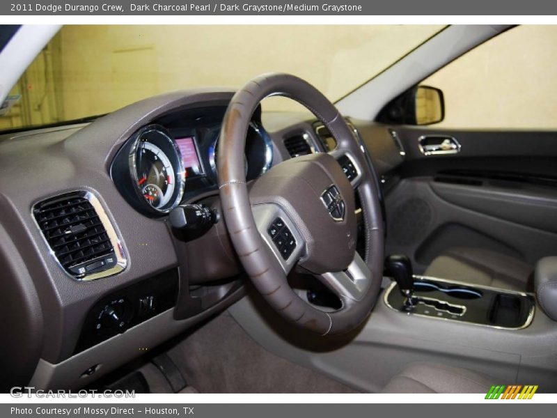 Dark Charcoal Pearl / Dark Graystone/Medium Graystone 2011 Dodge Durango Crew