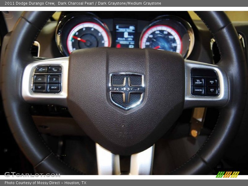 Dark Charcoal Pearl / Dark Graystone/Medium Graystone 2011 Dodge Durango Crew