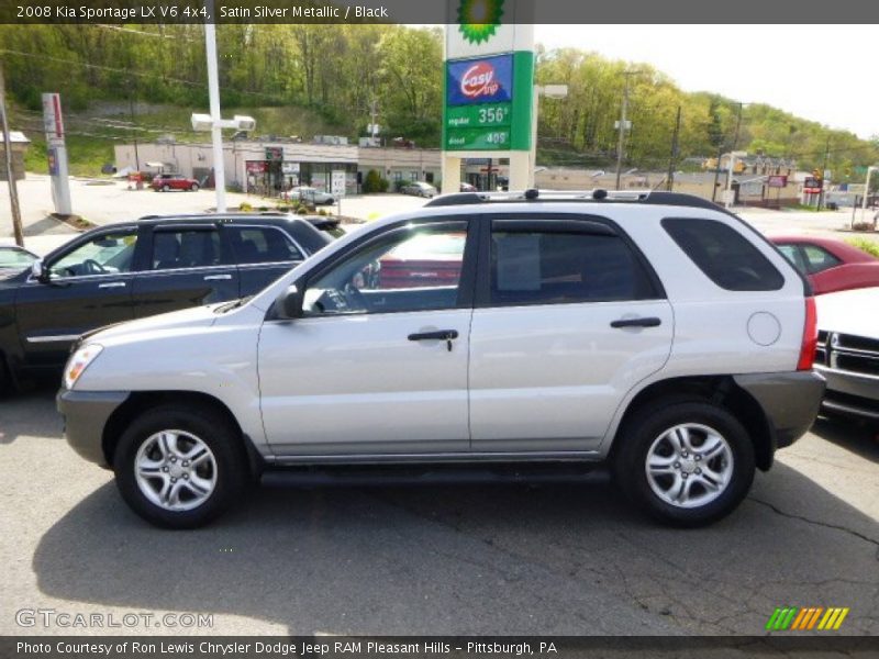 Satin Silver Metallic / Black 2008 Kia Sportage LX V6 4x4