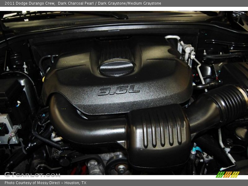 Dark Charcoal Pearl / Dark Graystone/Medium Graystone 2011 Dodge Durango Crew