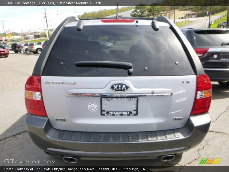Satin Silver Metallic / Black 2008 Kia Sportage LX V6 4x4