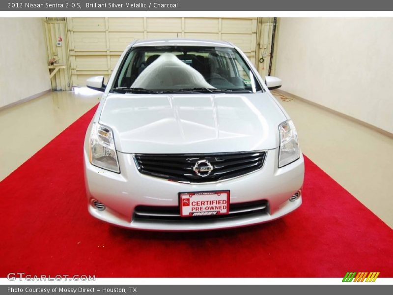Brilliant Silver Metallic / Charcoal 2012 Nissan Sentra 2.0 S