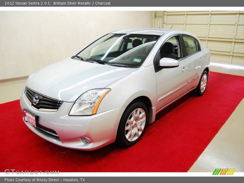 Brilliant Silver Metallic / Charcoal 2012 Nissan Sentra 2.0 S