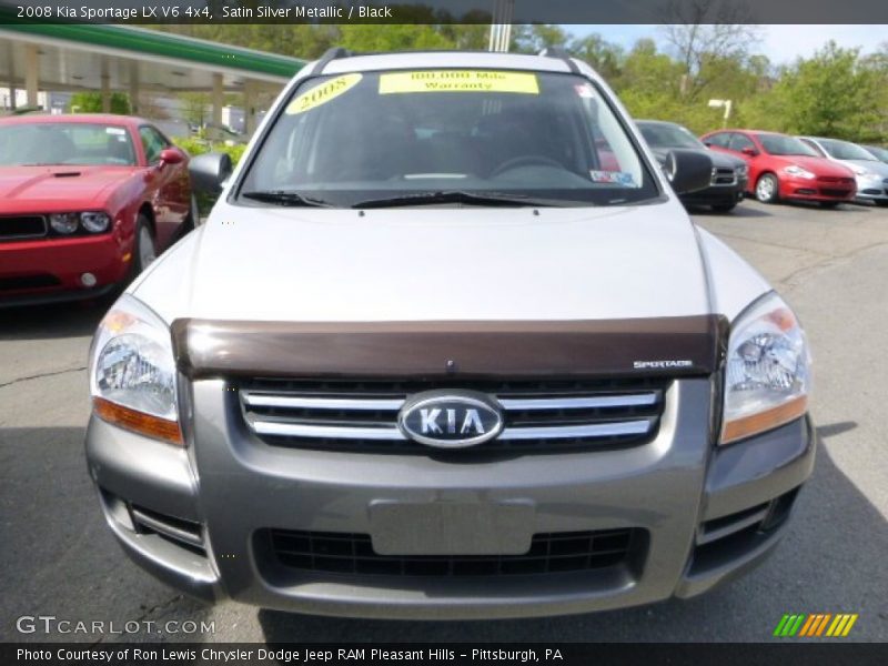 Satin Silver Metallic / Black 2008 Kia Sportage LX V6 4x4