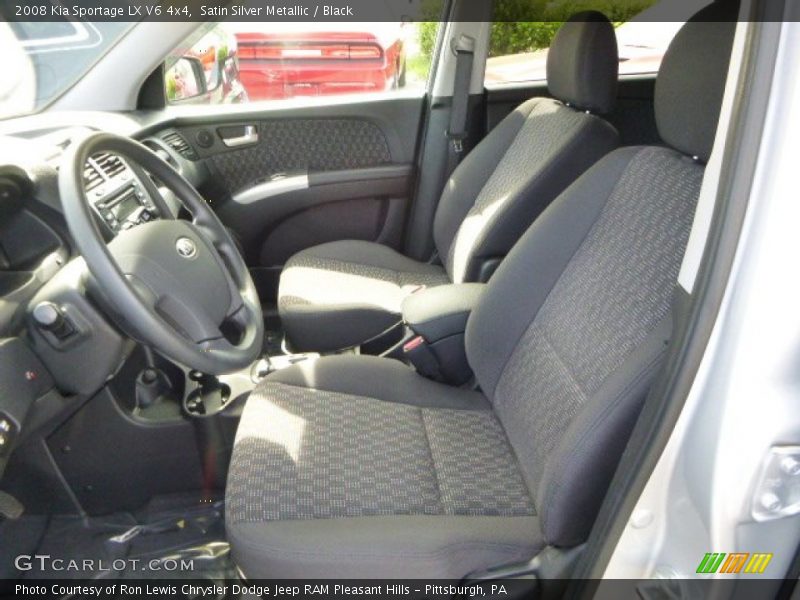 Front Seat of 2008 Sportage LX V6 4x4