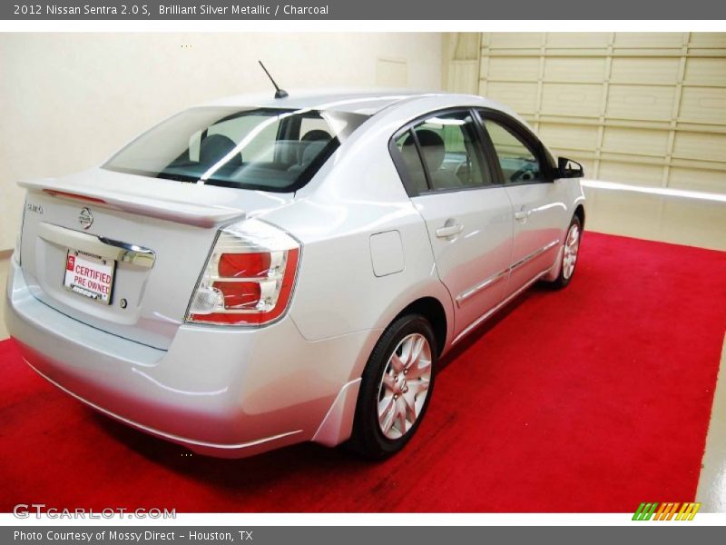 Brilliant Silver Metallic / Charcoal 2012 Nissan Sentra 2.0 S