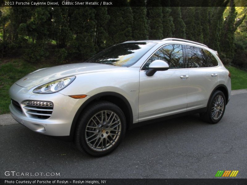 Classic Silver Metallic / Black 2013 Porsche Cayenne Diesel