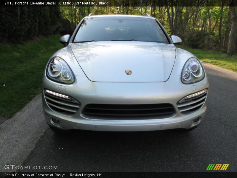 Classic Silver Metallic / Black 2013 Porsche Cayenne Diesel
