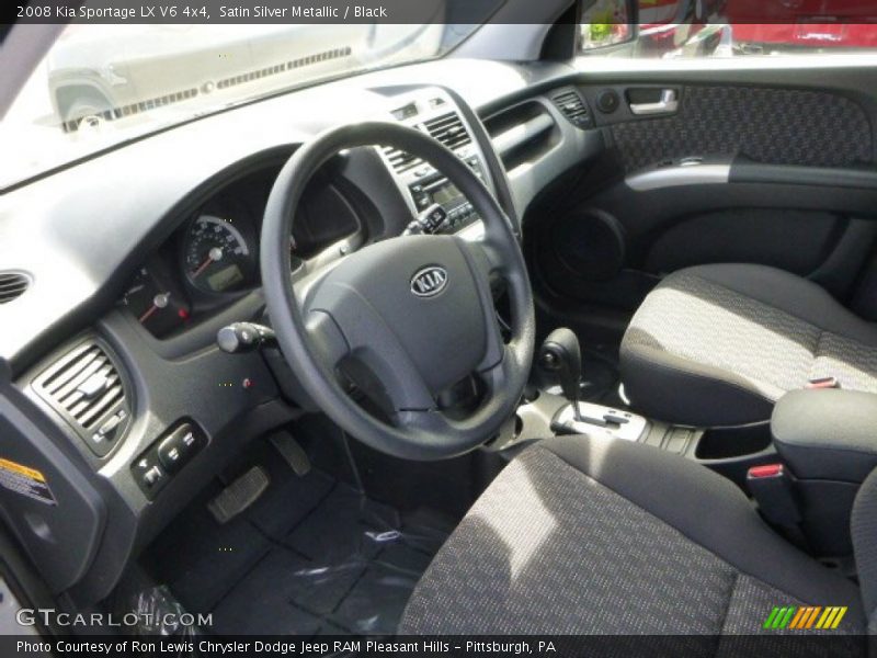 Satin Silver Metallic / Black 2008 Kia Sportage LX V6 4x4