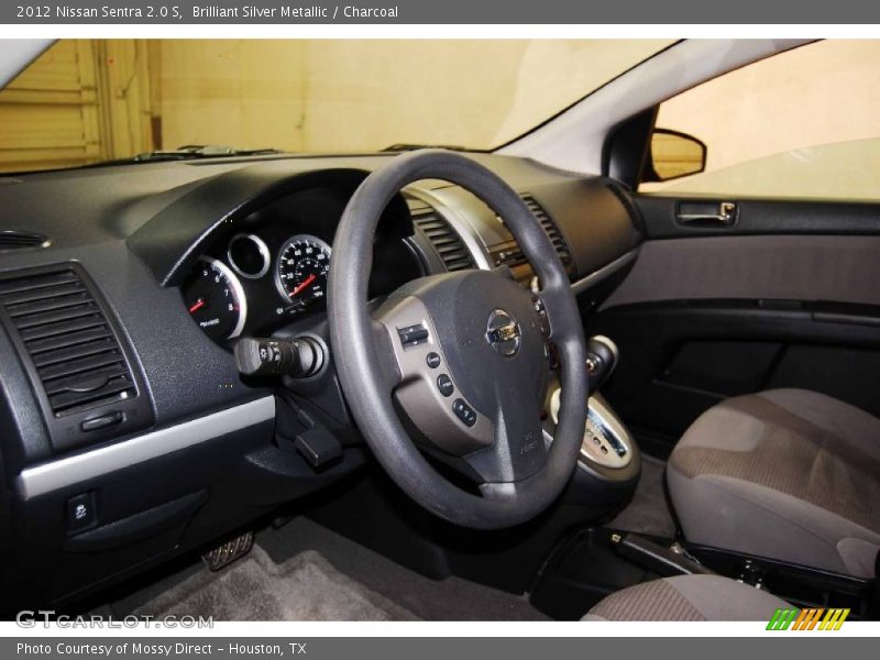 Brilliant Silver Metallic / Charcoal 2012 Nissan Sentra 2.0 S