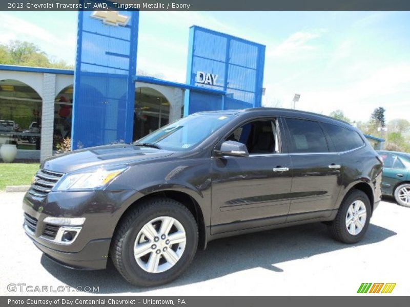 Tungsten Metallic / Ebony 2013 Chevrolet Traverse LT AWD