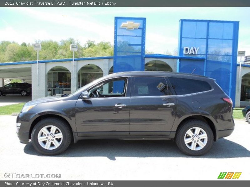 Tungsten Metallic / Ebony 2013 Chevrolet Traverse LT AWD