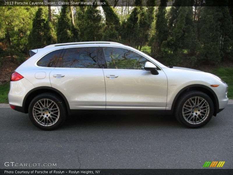 Classic Silver Metallic / Black 2013 Porsche Cayenne Diesel