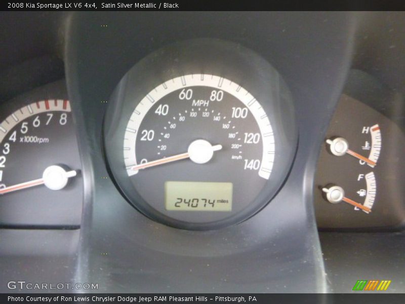 Satin Silver Metallic / Black 2008 Kia Sportage LX V6 4x4
