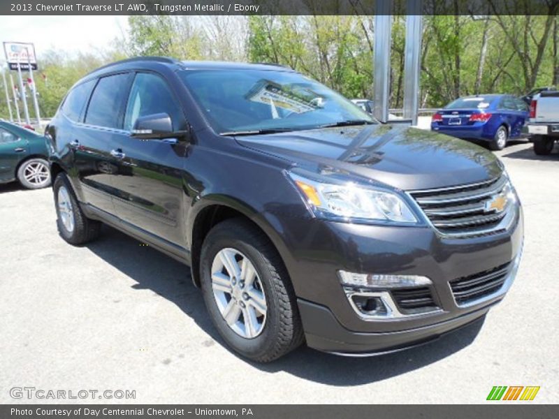 Tungsten Metallic / Ebony 2013 Chevrolet Traverse LT AWD
