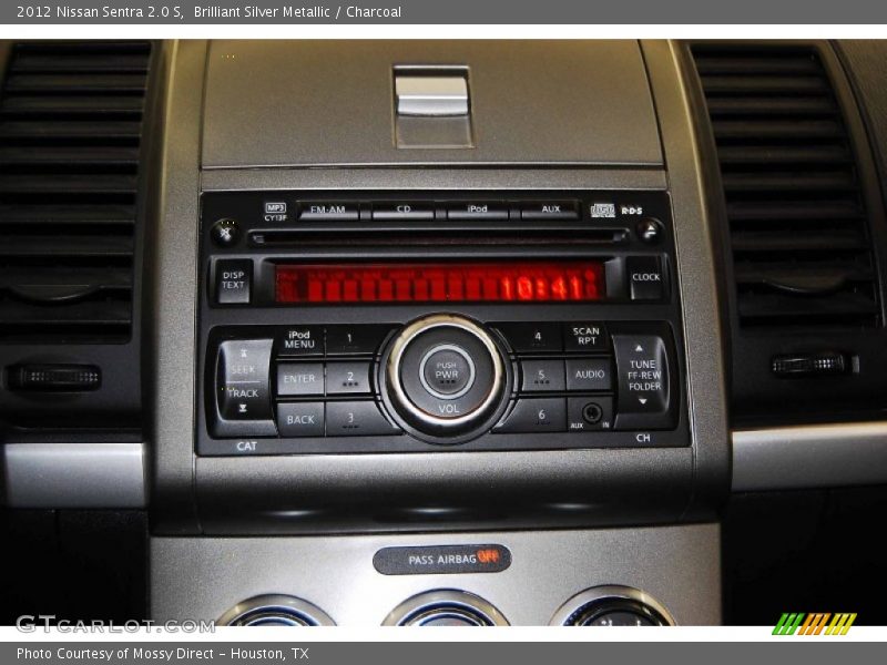 Brilliant Silver Metallic / Charcoal 2012 Nissan Sentra 2.0 S
