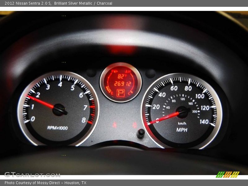 Brilliant Silver Metallic / Charcoal 2012 Nissan Sentra 2.0 S