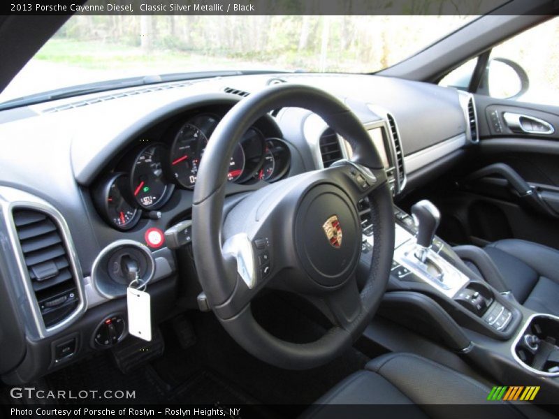Classic Silver Metallic / Black 2013 Porsche Cayenne Diesel