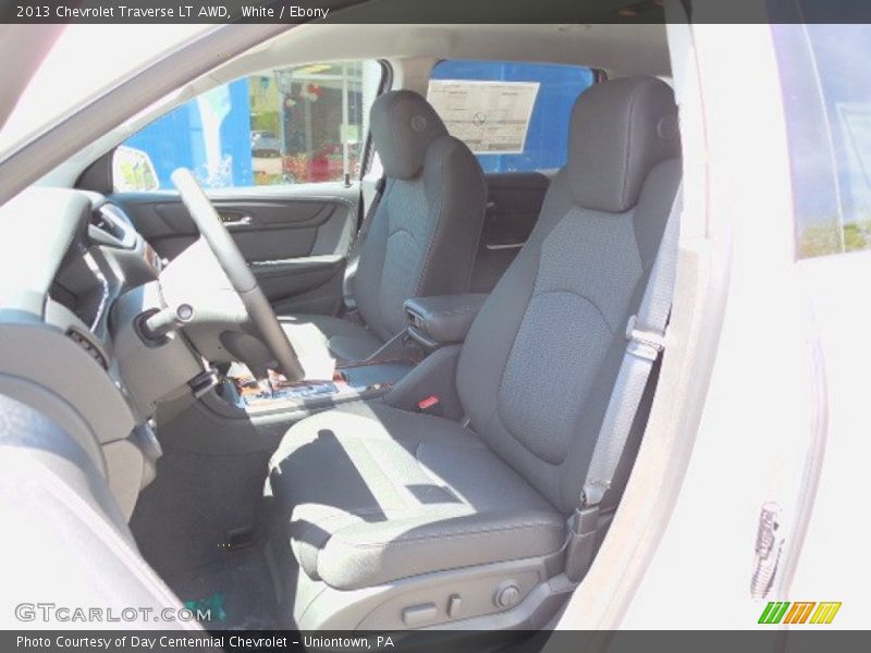 White / Ebony 2013 Chevrolet Traverse LT AWD