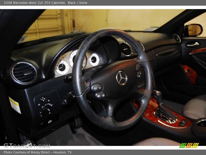 Black / Stone 2008 Mercedes-Benz CLK 350 Cabriolet