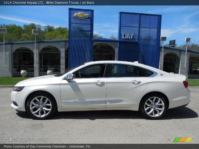 White Diamond Tricoat / Jet Black 2014 Chevrolet Impala LTZ