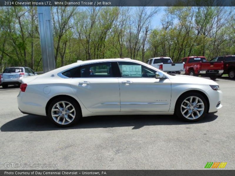 White Diamond Tricoat / Jet Black 2014 Chevrolet Impala LTZ