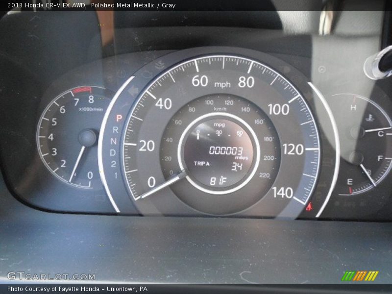 Polished Metal Metallic / Gray 2013 Honda CR-V EX AWD