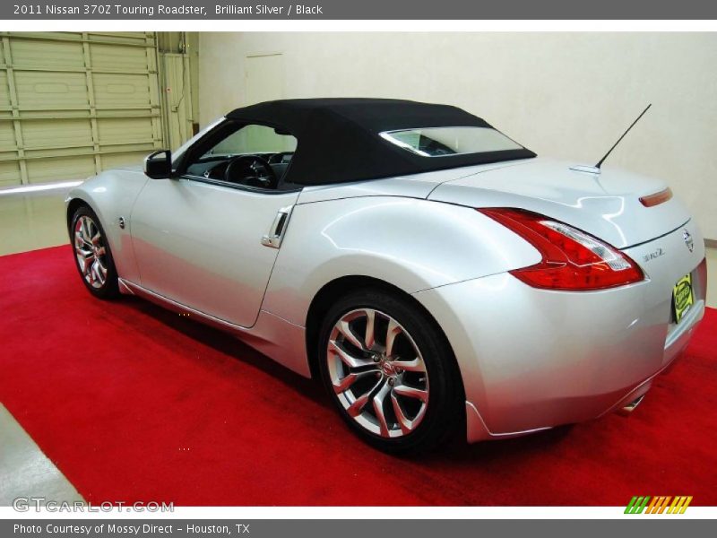 Brilliant Silver / Black 2011 Nissan 370Z Touring Roadster